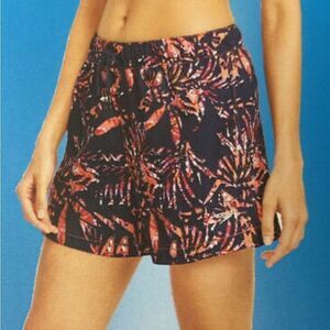 Speedo Woven Board Shorts 50+UPF Womens Pink Coral Multicolor Black Size XXL